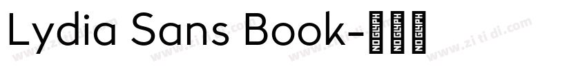 Lydia Sans Book字体转换 Lydia Sans Book字体转换